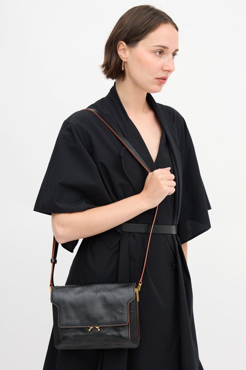 Marni Leather Trunk Crossbody Bag