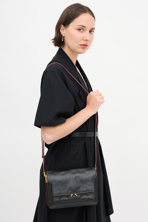 Marni Leather Trunk Crossbody Bag