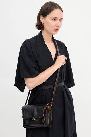 Marni Leather Trunk Crossbody Bag