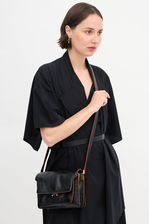 Marni Leather Trunk Crossbody Bag