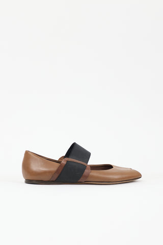 Marni Leather Mary Jane Flat