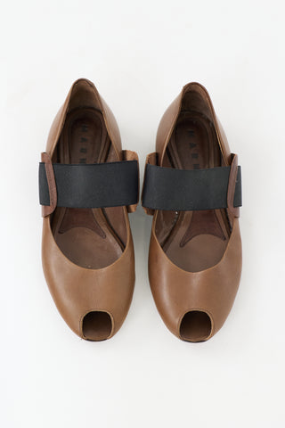 Marni Leather Mary Jane Flat