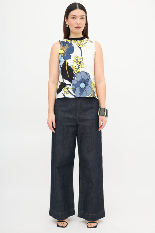 Marni Floral Sleeveless Top