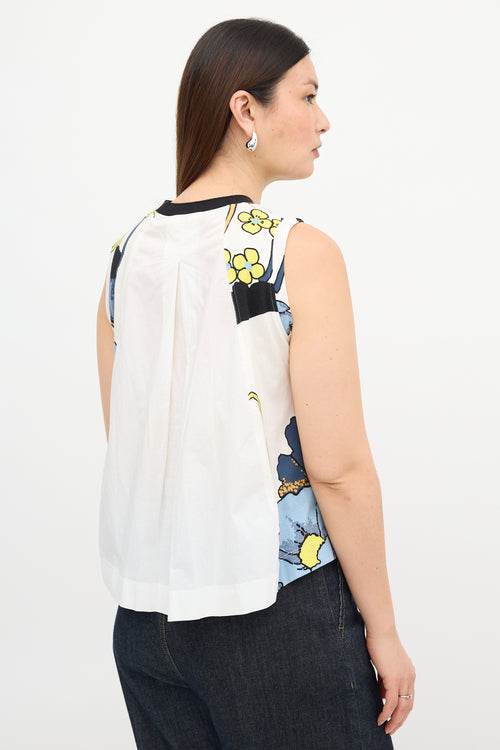 Marni Floral Sleeveless Top