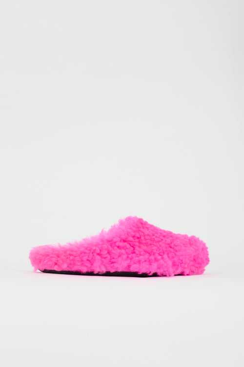Marni Shearling Fussbett Sabot Mule