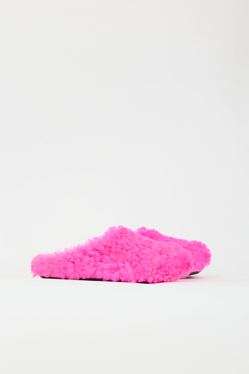 Marni Shearling Fussbett Sabot Mule