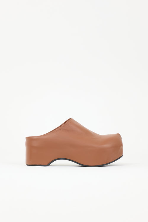 Marni Leather Sabot Clog Mule