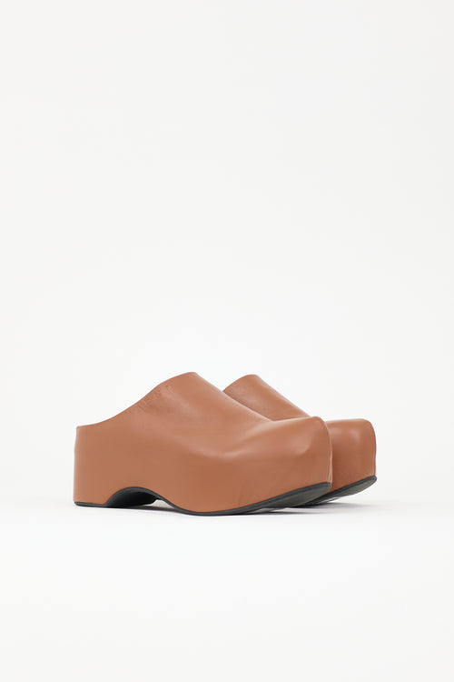 Marni Leather Sabot Clog Mule