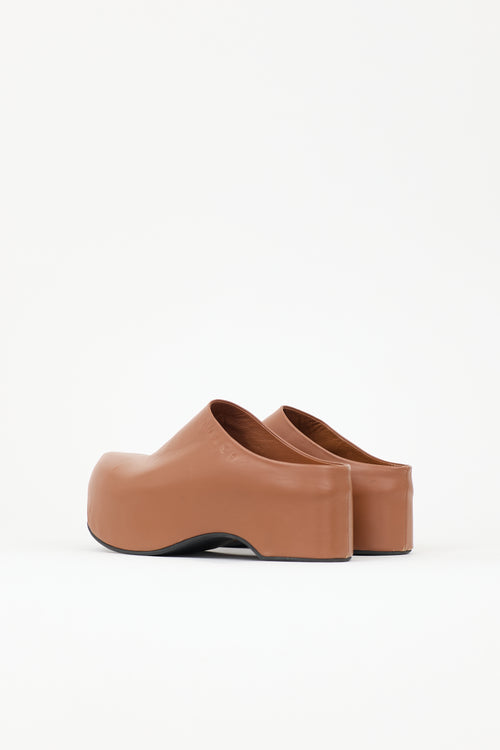 Marni Leather Sabot Clog Mule