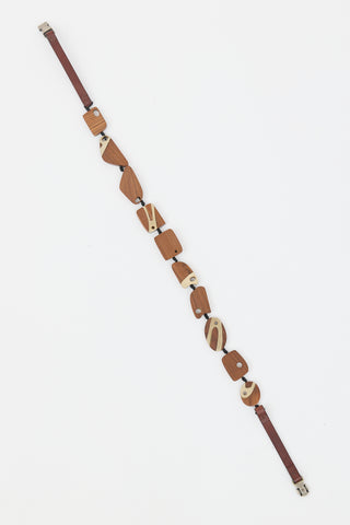 Marni Wood Abstract Necklace