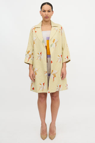 Marni Belted Floral Coat