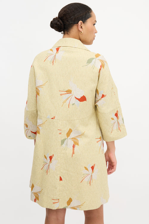 Marni Belted Floral Coat
