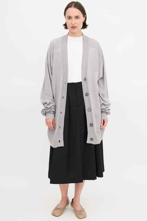 Maison Margiela Wool Jersey Cardigan
