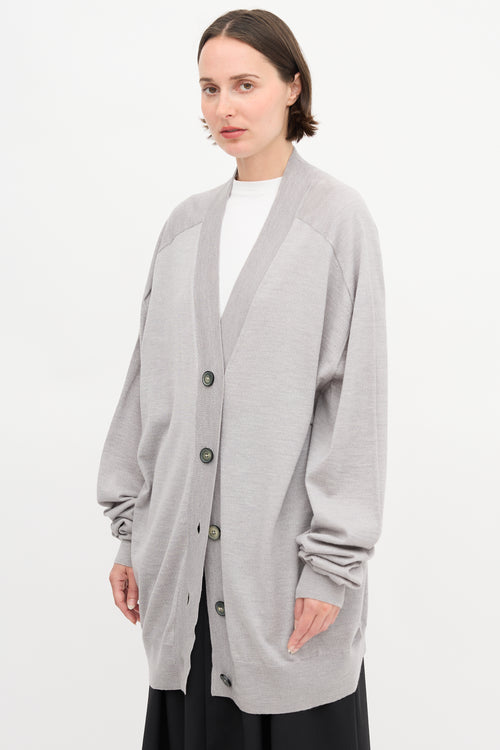 Maison Margiela Wool Jersey Cardigan