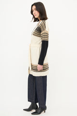Max Mara Wool Jacquard Cardigan