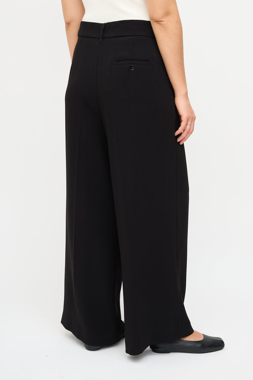 Max Mara Weekend Black Wide Leg Trouser