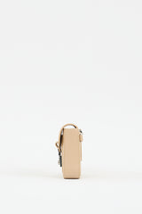 MCM Beige & Yellow Leather Millie Crossbody Bag