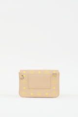 MCM Beige & Yellow Leather Millie Crossbody Bag
