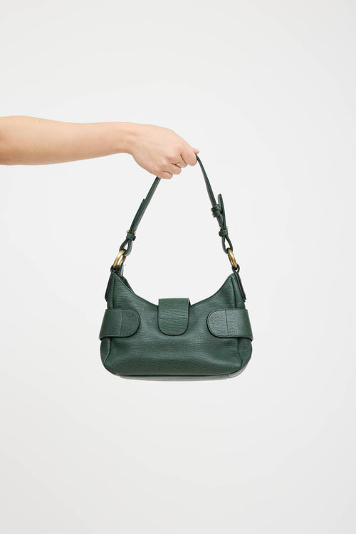 Leather Logo Shoulder Bag