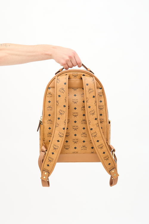 MCM Leather Monogram Stark Backpack