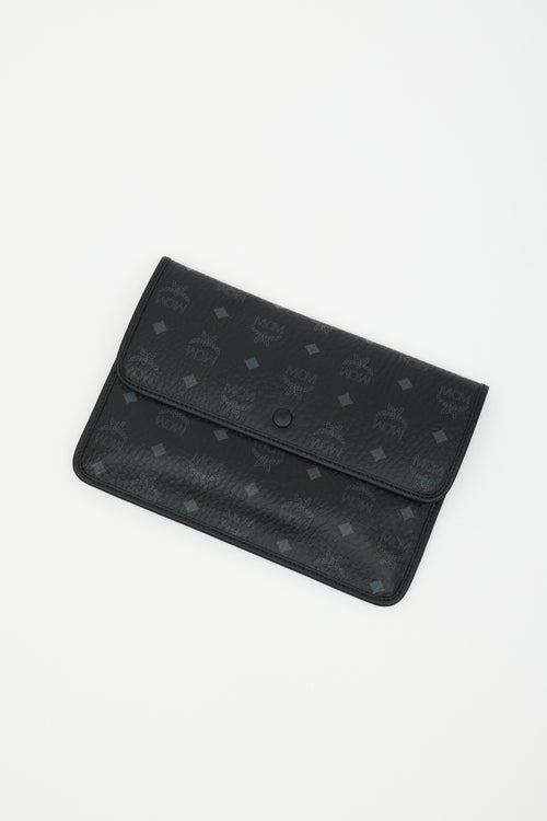 MCM Leather Monogram Large München Tote