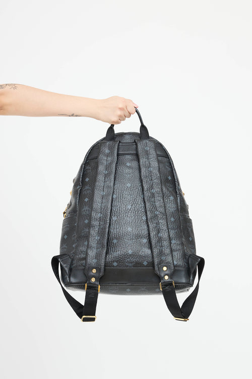 MCM Visetos Stark Studded Backpack