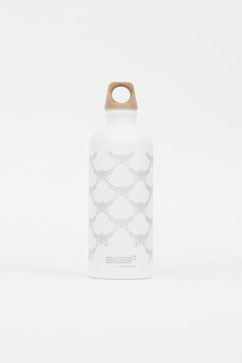 MCM X SIGG White Monogram 600ml Bottle