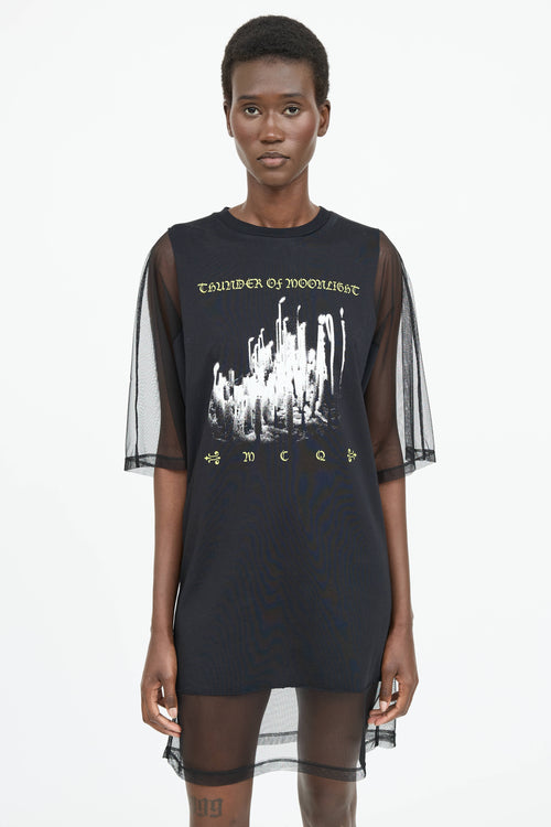 McQ Mesh Graphic Dress