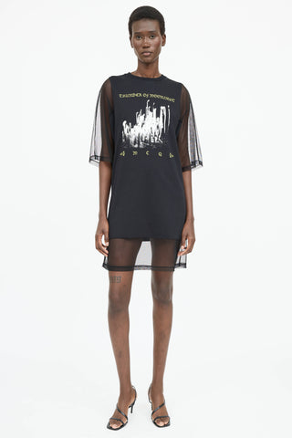 McQ Mesh Graphic Dress