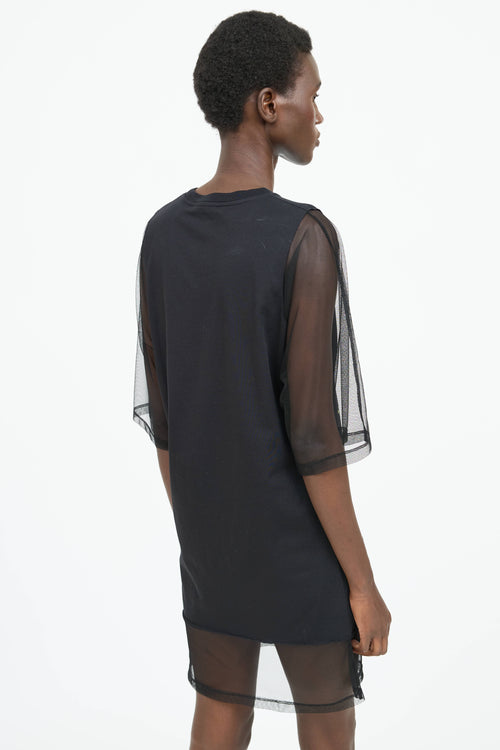 McQ Mesh Graphic Dress