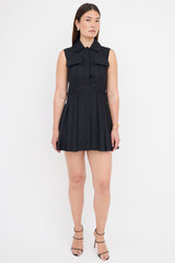 Alexander McQueen Pleated Mini Dress