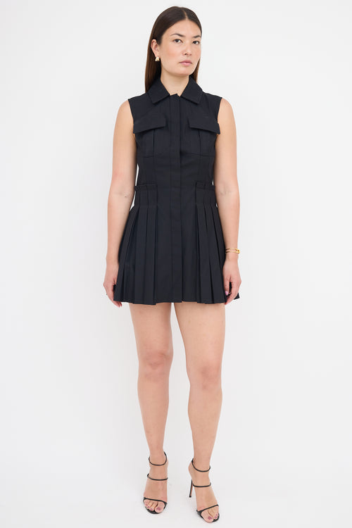 Alexander McQueen Pleated Mini Dress