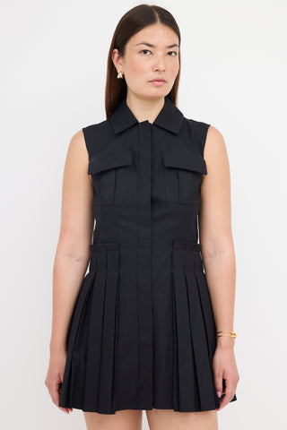 Alexander McQueen Pleated Mini Dress
