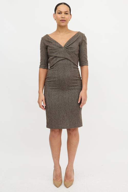 McQueen FW 2005 Wool Sheath Dress