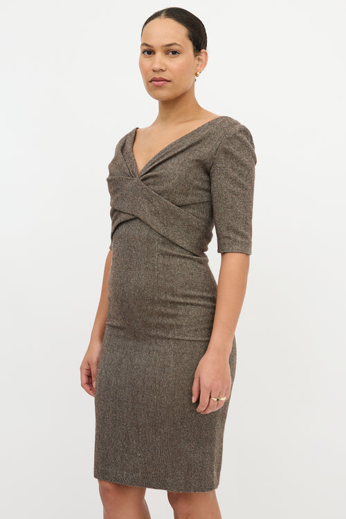 McQueen FW 2005 Wool Sheath Dress