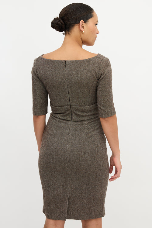 McQueen FW 2005 Wool Sheath Dress