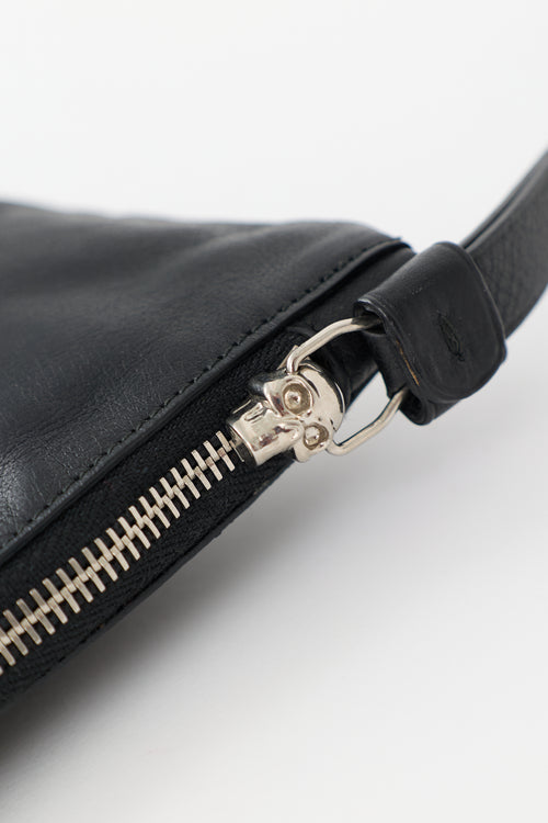 McQueen Leather Studded Clutch