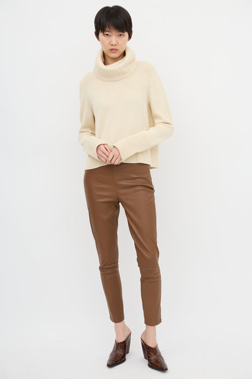 McQueen Split Back Turtleneck Sweater