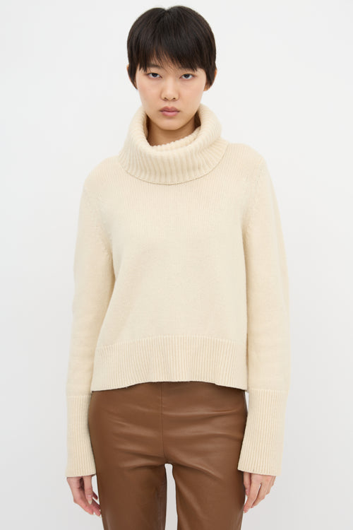 McQueen Split Back Turtleneck Sweater
