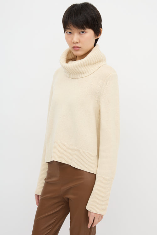 McQueen Split Back Turtleneck Sweater