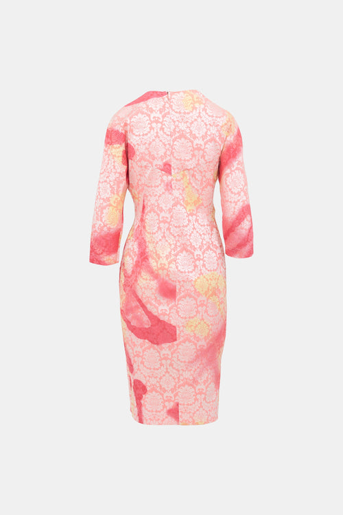 Alexander McQueen Vintage Damask Jacquard Dress