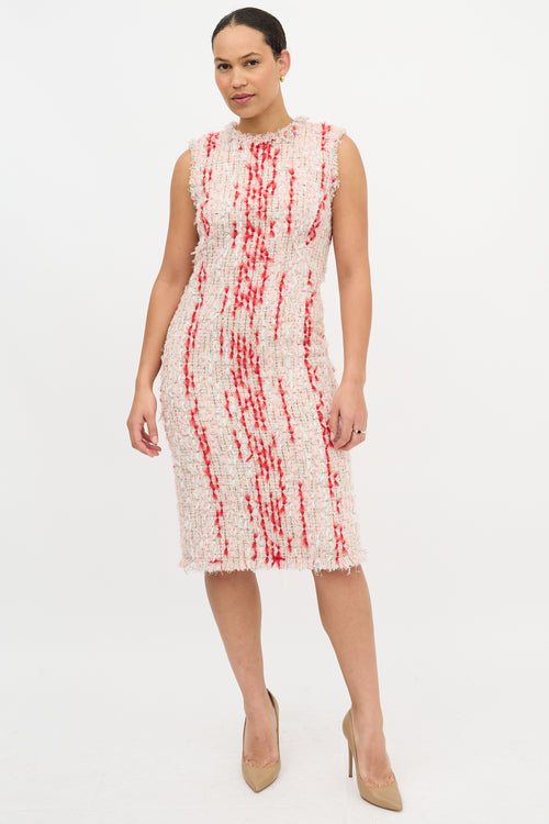 McQueen Frayed Tweed Dress