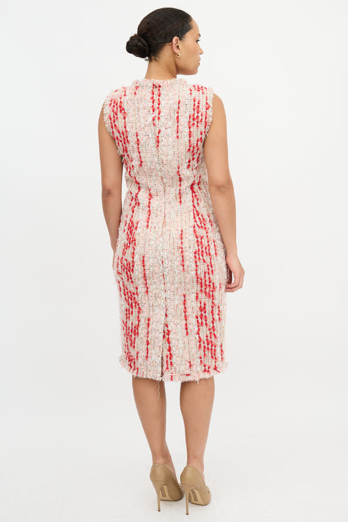 McQueen Frayed Tweed Dress