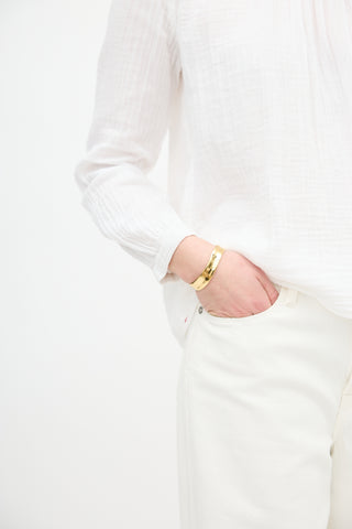 Mejuri Gold Tone Flat Cuff