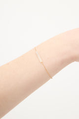 Mejuri Gold & Diamond Pavé Bold Bar Bracelet