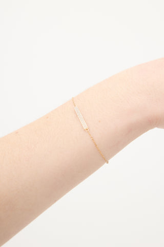 Mejuri Gold & Diamond Pavé Bold Bar Bracelet