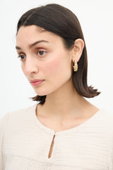 Mejuri Gold Vermeil Croissant Dôme Earrings