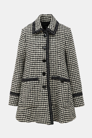 Me+Em Tweed Houndstooth Coat