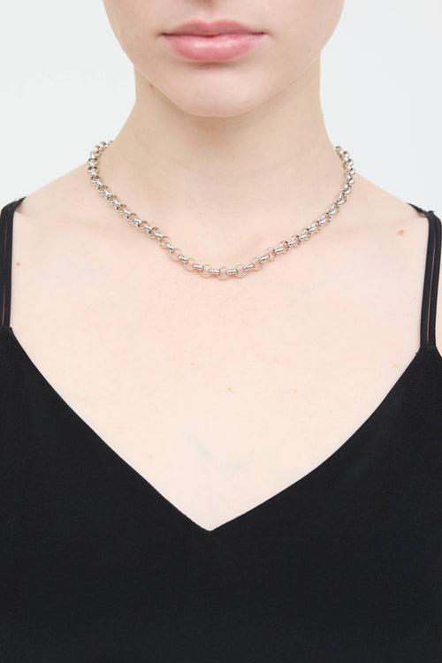 Michael Hill Steling Silver Belcher Chain Necklace