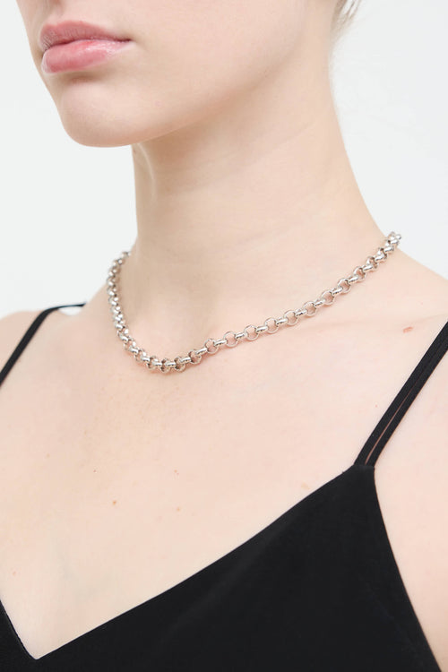 Michael Hill Steling Silver Belcher Chain Necklace